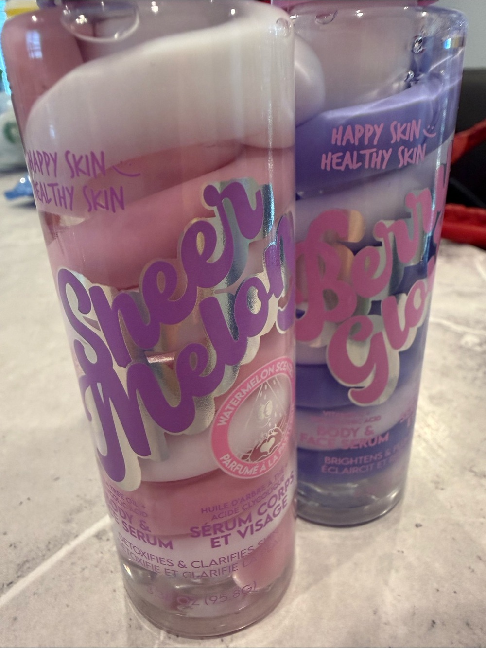 2 pack TikTok Sheer Melody Pink Bath & Body Serum - Happy Skin